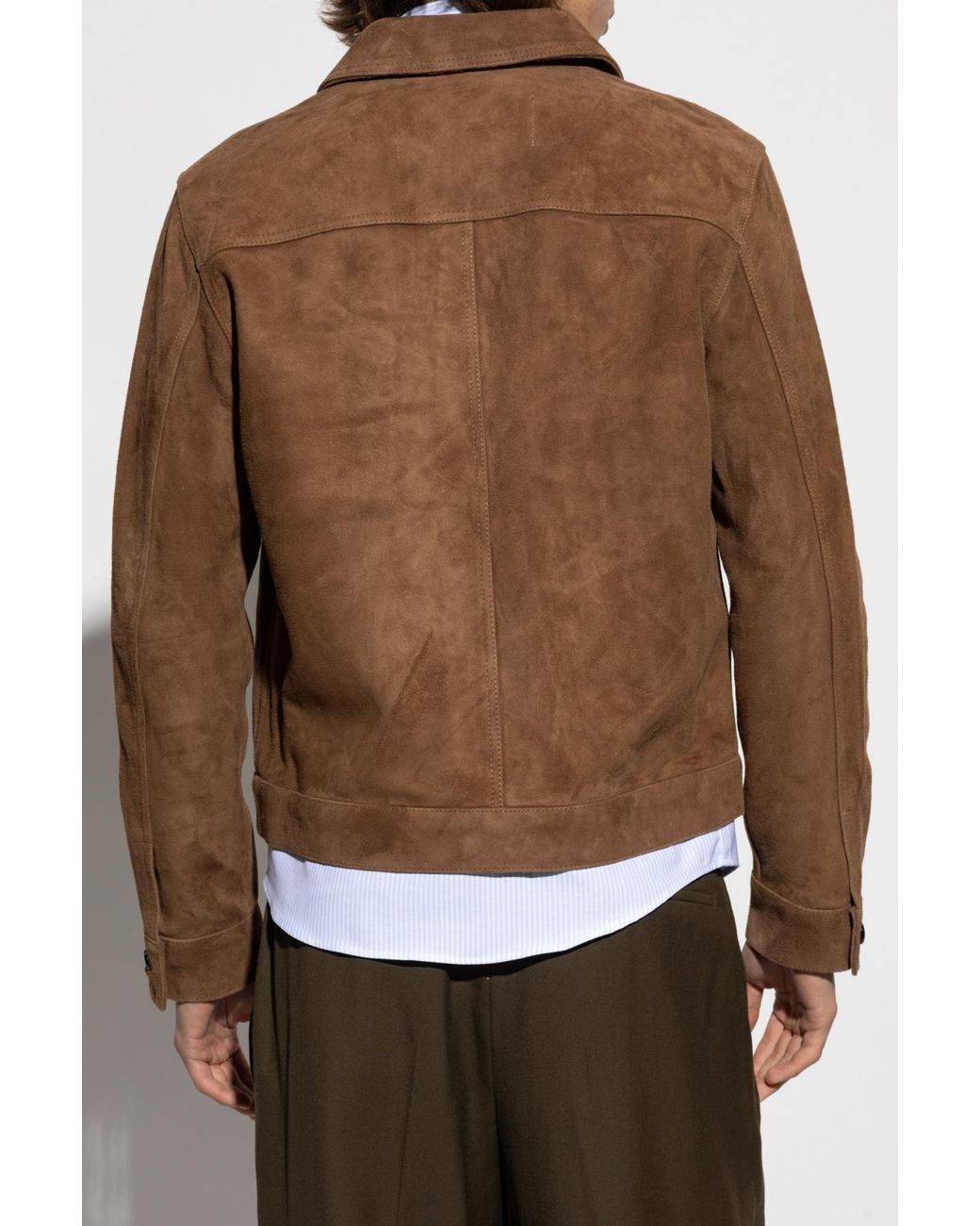 AMI Black Suede Jacket for men