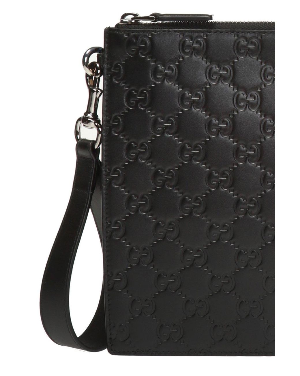 Gucci GG embossed Clutch in Black for Men Lyst