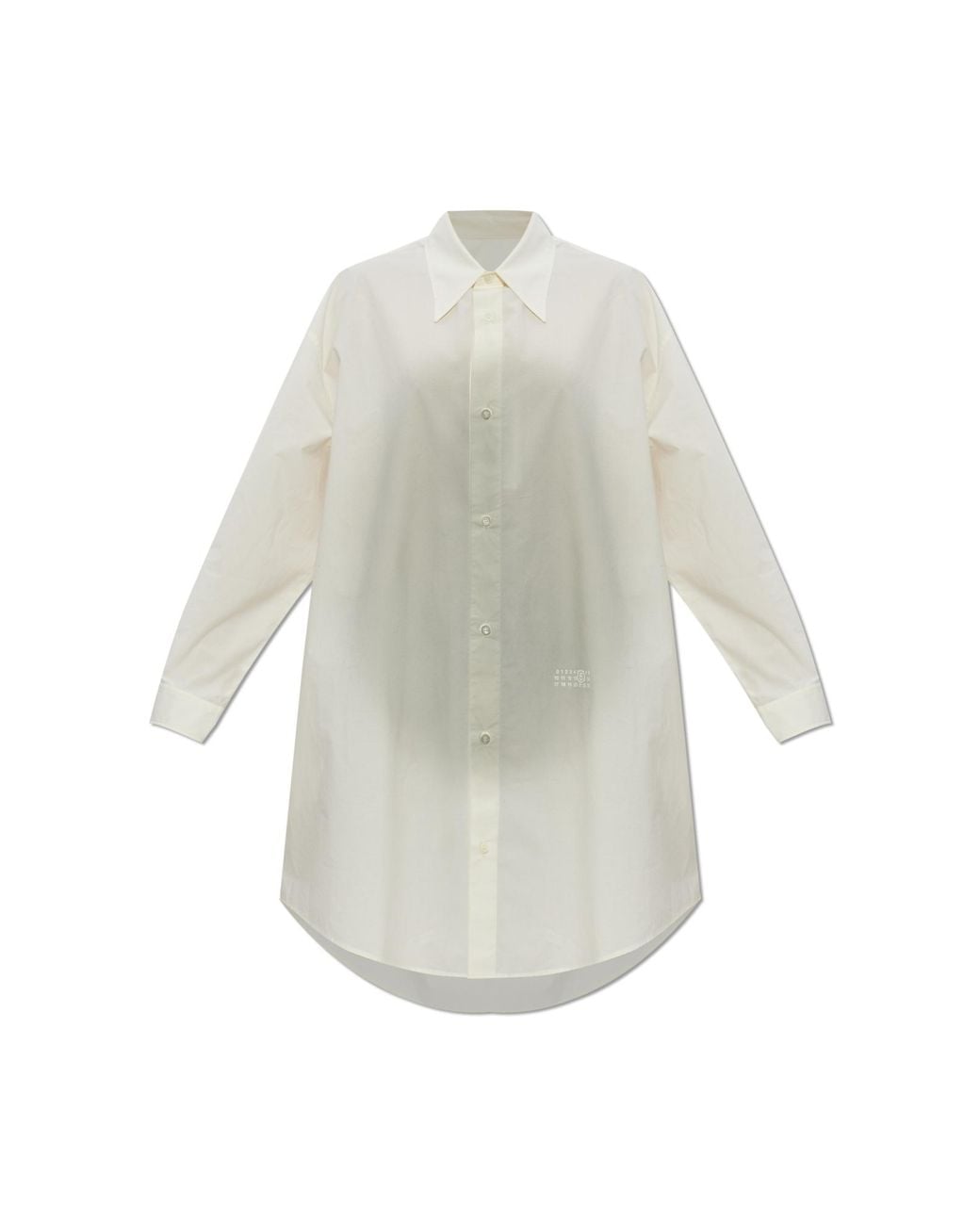 MM6 by Maison Margiela White Shirt Dress