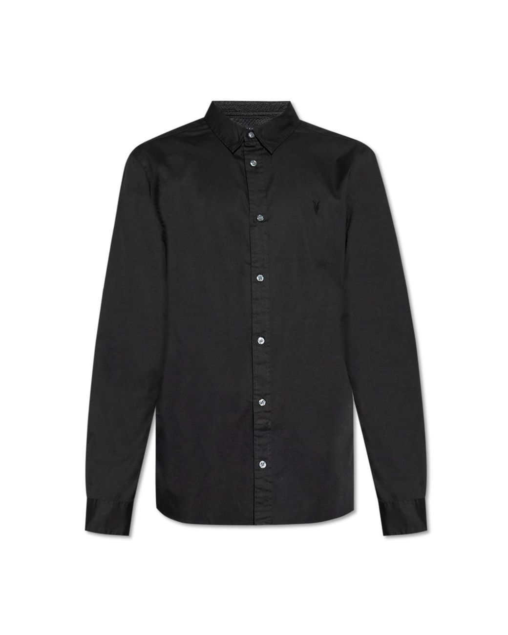 AllSaints Black Shirt Hawthorne for men