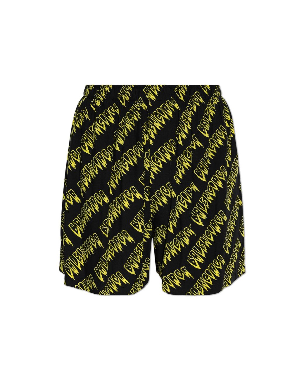 Balenciaga Green Monogram Shorts for men
