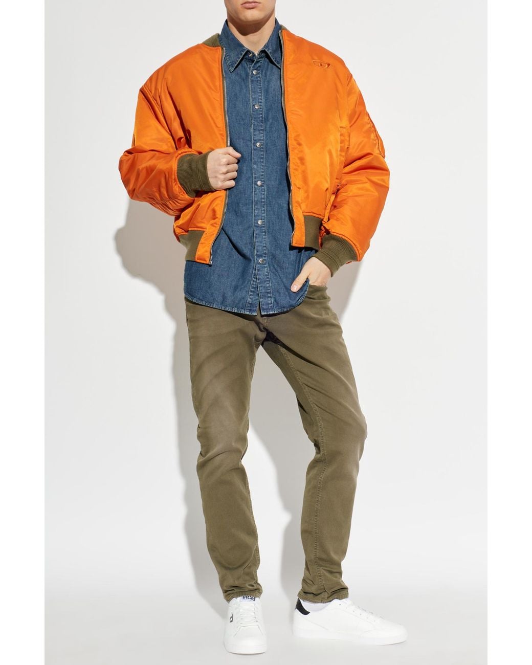DIESEL Green 'D-Krooley-B Jogg' Jeans for men