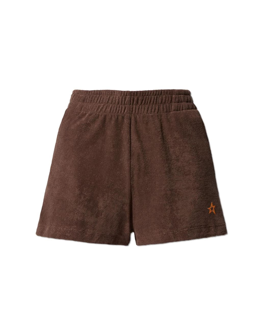 Perfect Moment Brown Terry Cotton Shorts