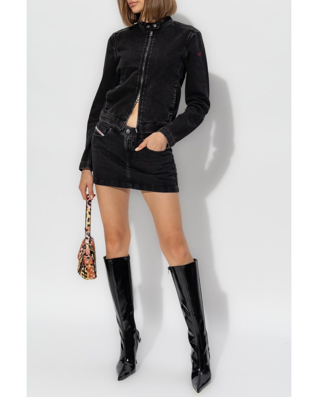 DIESEL Black Skirt De-Ron