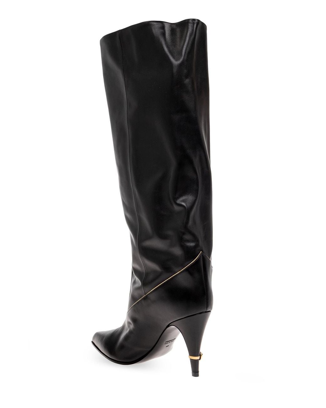 Versace Black 'Gianni' Heeled Boots
