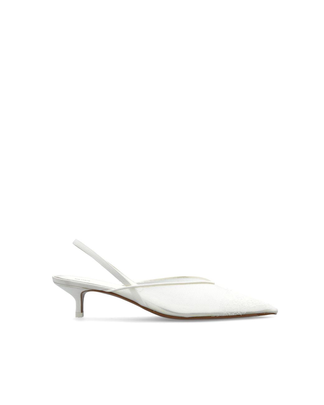 Neous White Heeled Shoes "Irena Lace"