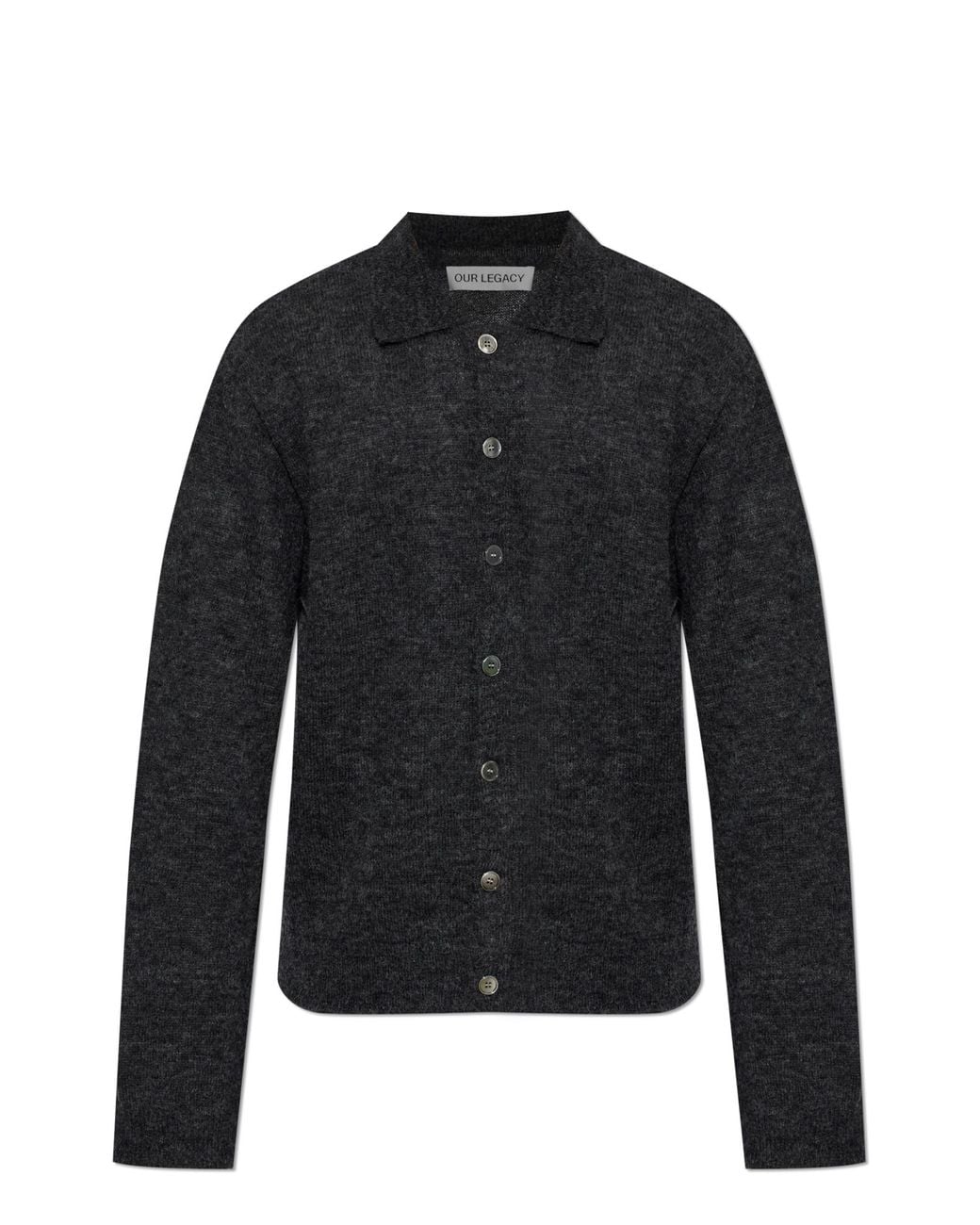 Our Legacy Black Cardigan With Button Fastening for men