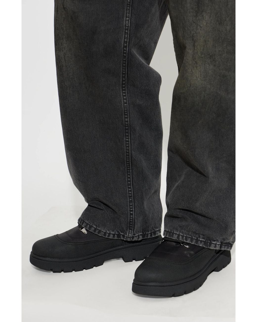 Moon Boot Black 'Combat Boot Nylon' Boots for men