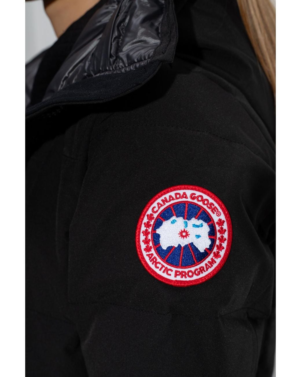Canada Goose Black Thigh-Length Padded Parka Jacket