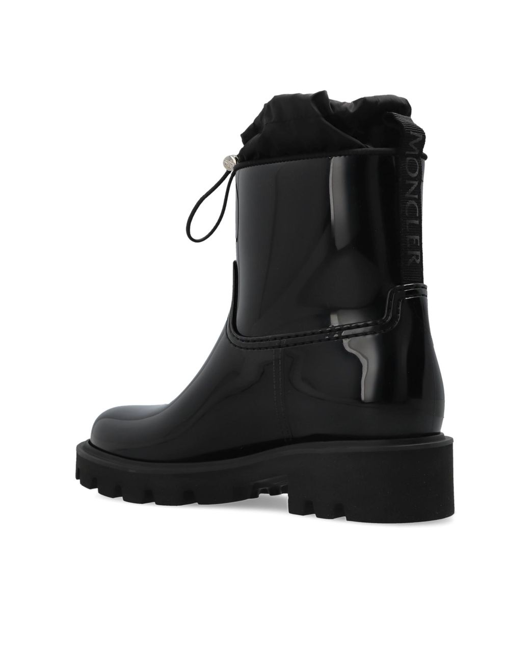 Moncler Black 'Kickstream' Wellington Boots