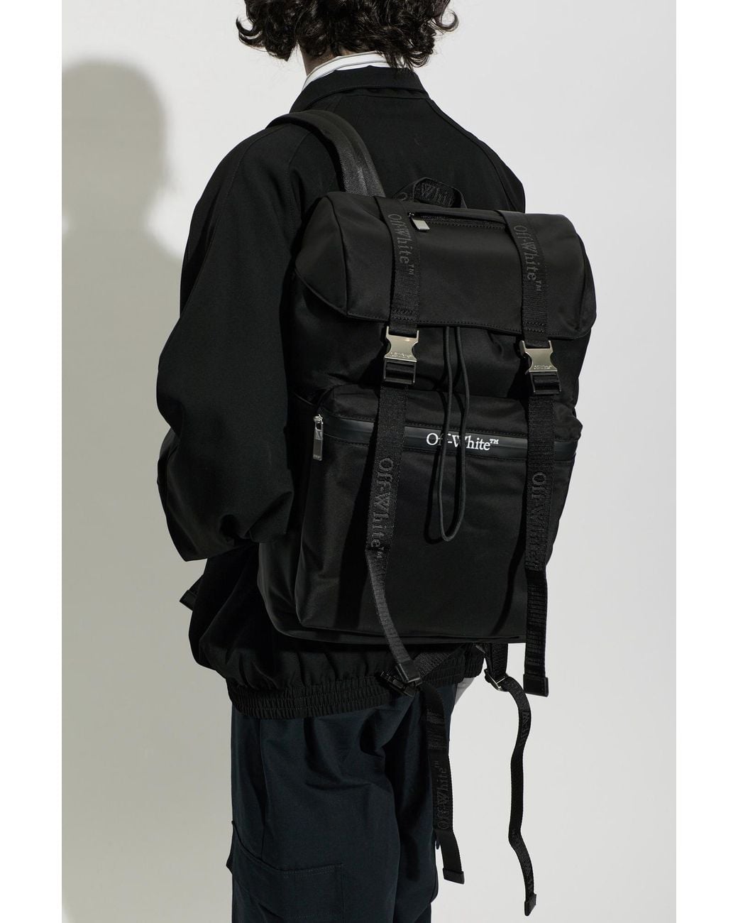 Off-White c/o Virgil Abloh Black 'Outdoor' Backpack for men