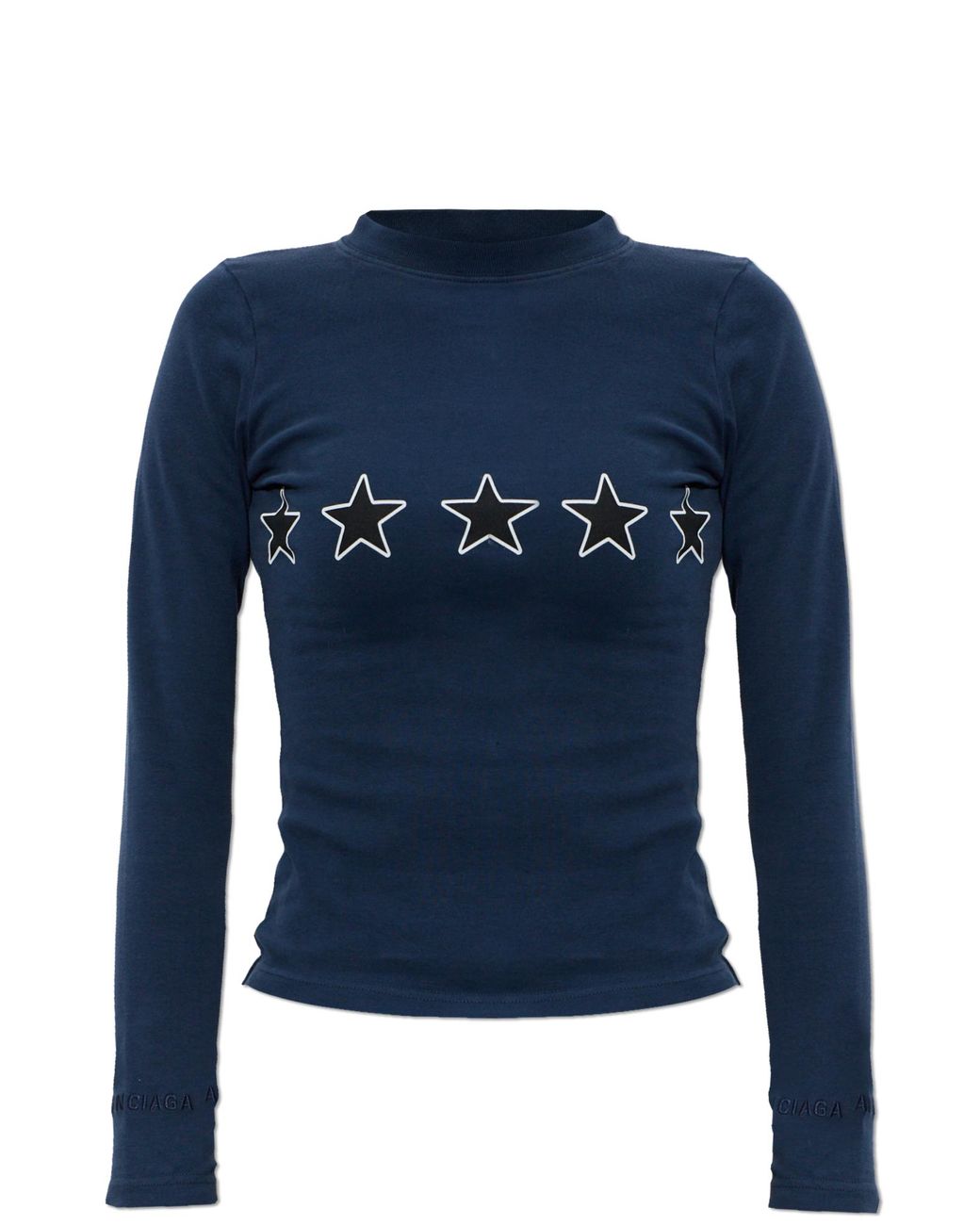 Balenciaga Blue T-Shirt With Print