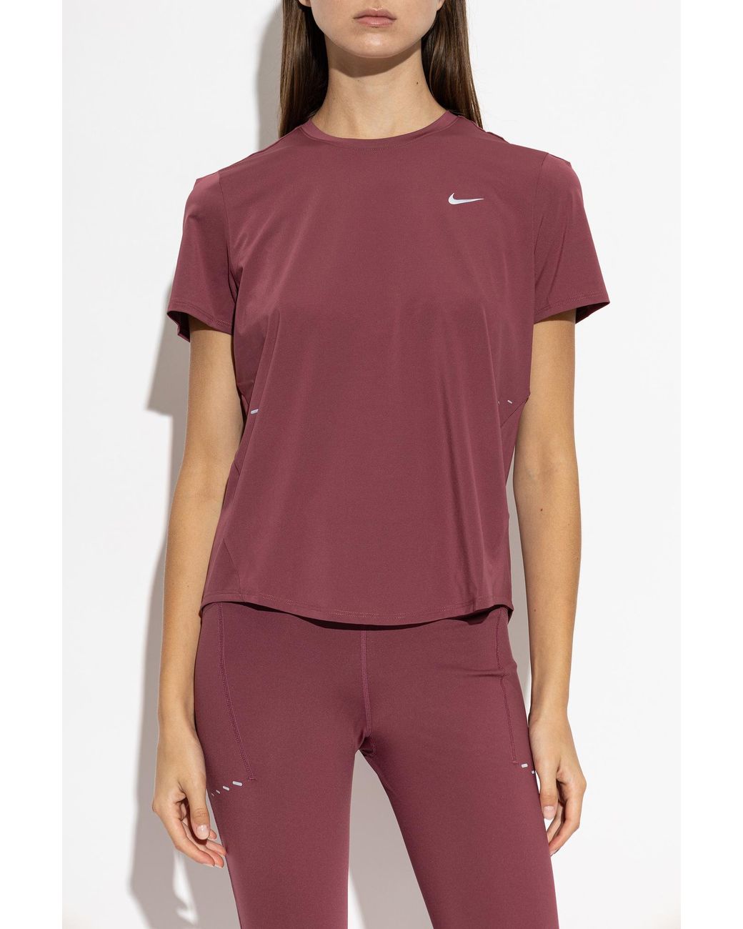 Nike Purple T-Shirt With Logo