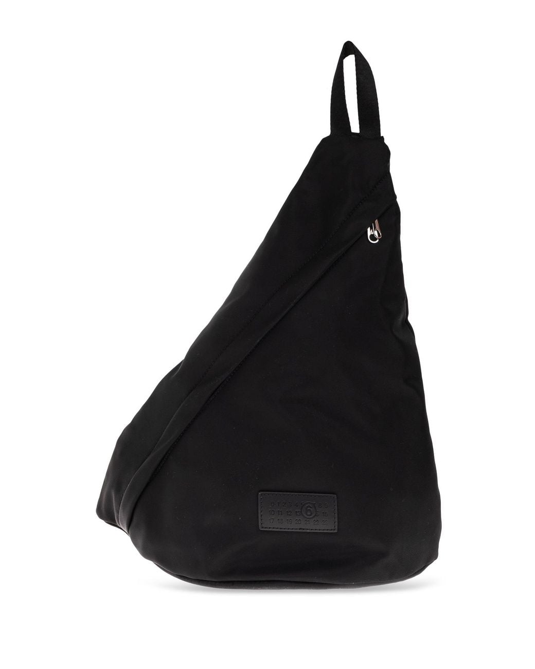 MM6 by Maison Margiela Black Single-Strap Backpack