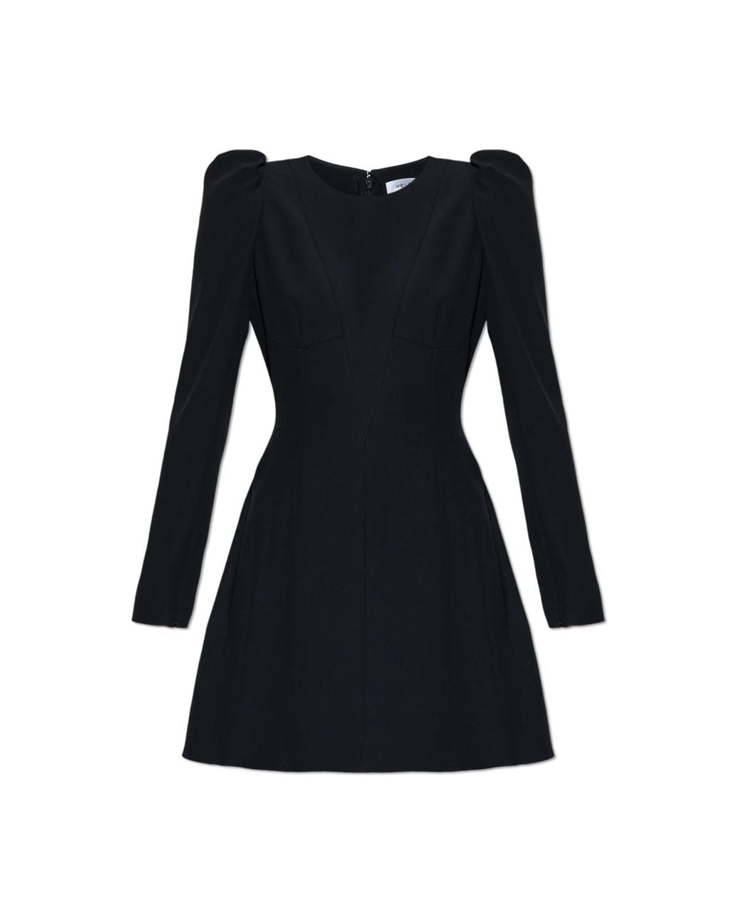 McQueen Black Dress With Long Sleeves