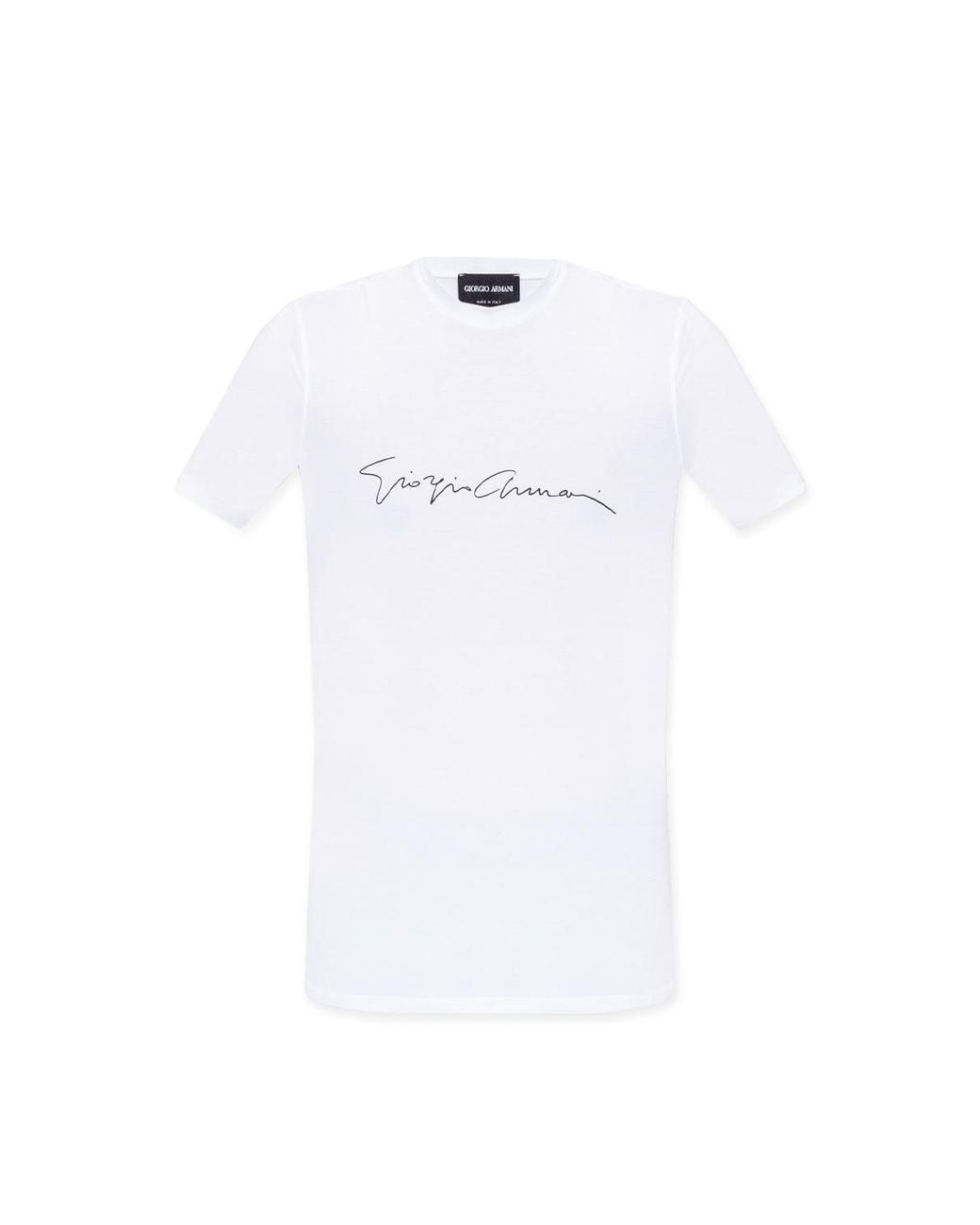 Giorgio Armani White Logo T-Shirt for men