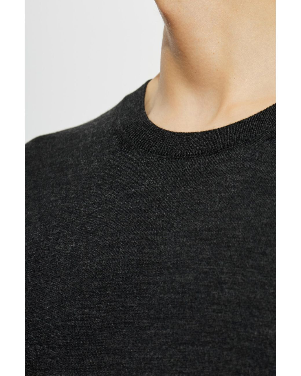 Lemaire Black Wool Sweater for men