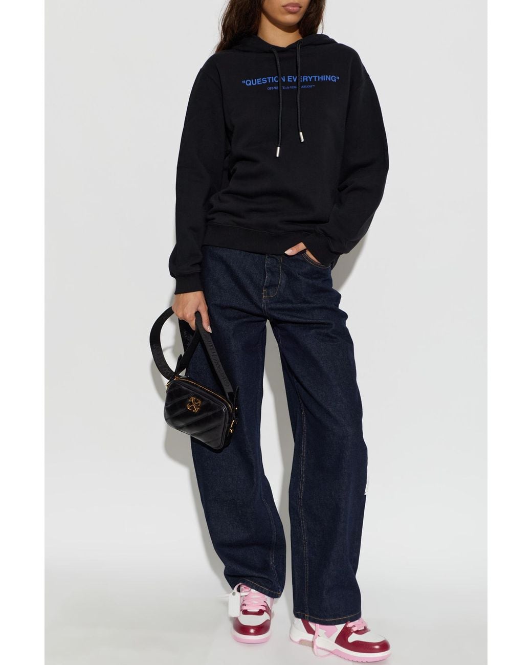 Off-White c/o Virgil Abloh Blue Sweatshirt With Print