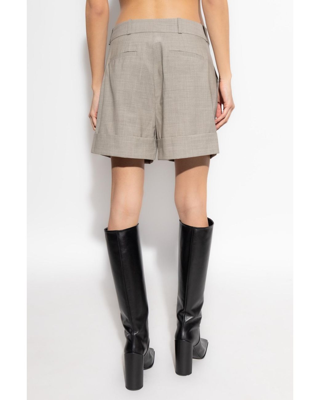 Rag & Bone Gray Pleated Shorts
