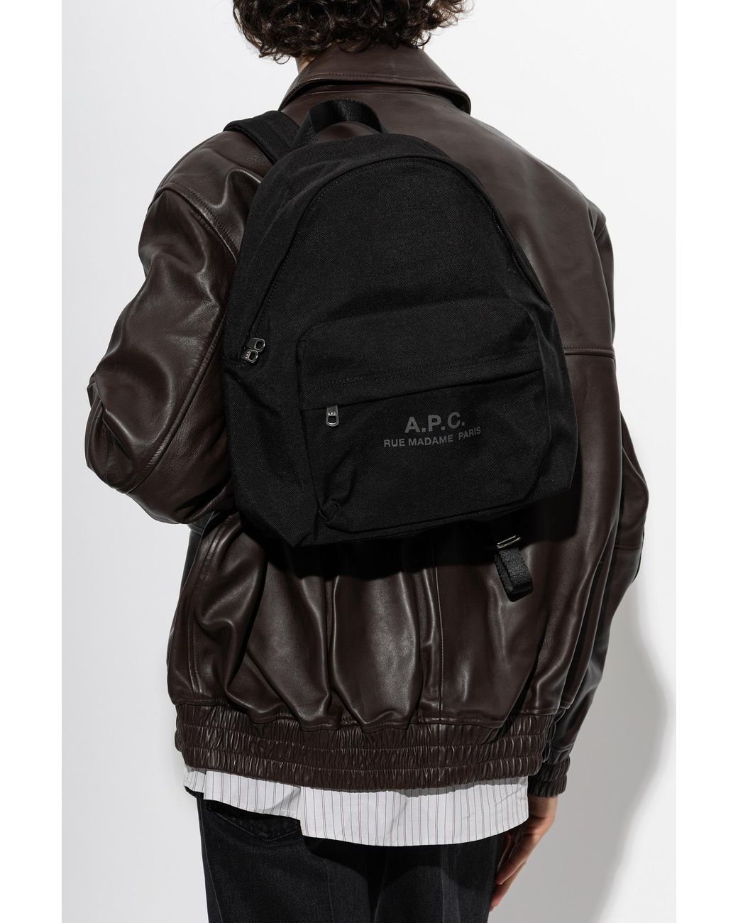 A.P.C. Black 'Dos Small' Backpack for men