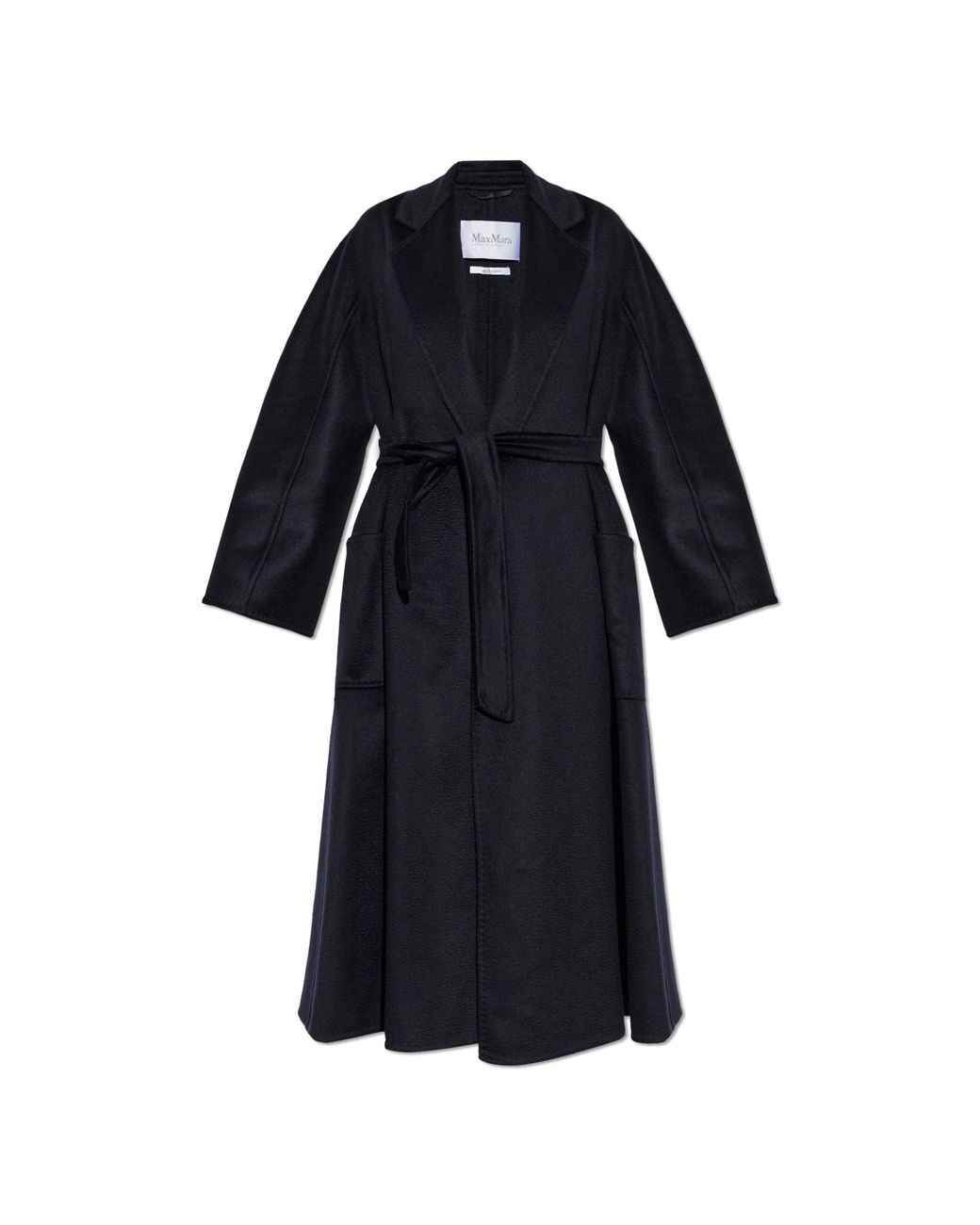 Max Mara Black Cashmere Coat 'Ludmilla'
