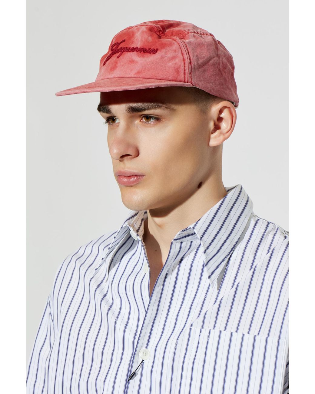 Jacquemus Red 'Gardian' Baseball Cap