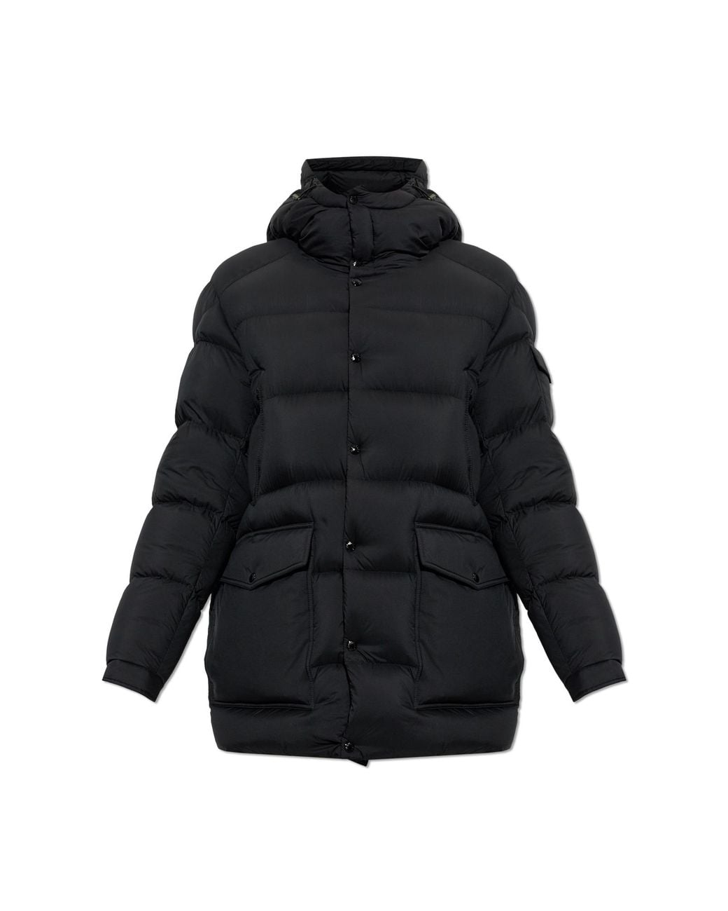 Moncler Black Down Jacket 'Bretagne' for men