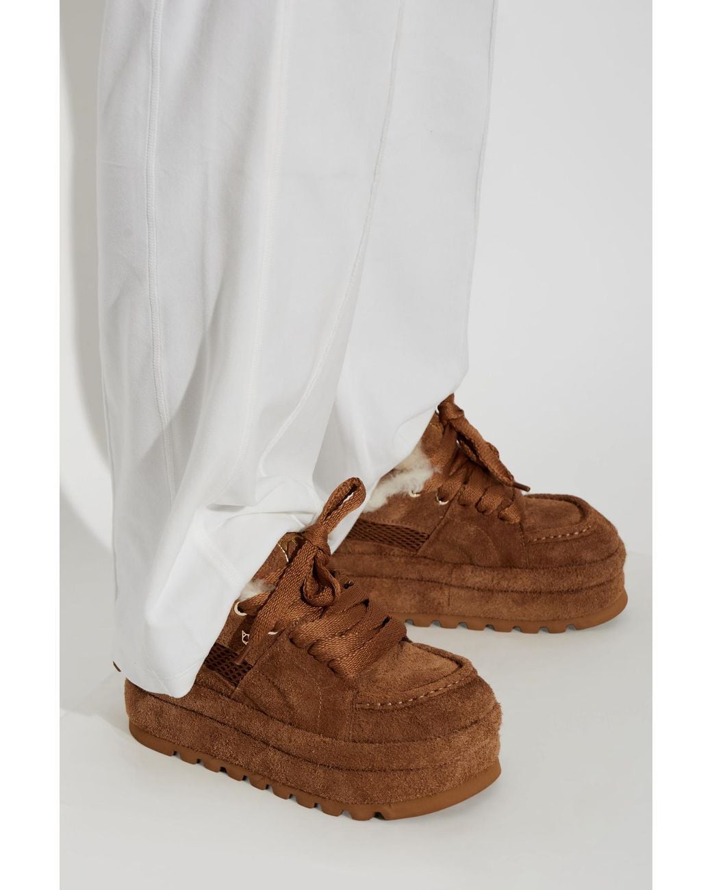 Naked Wolfe Brown 'Beau' Platform Shoes