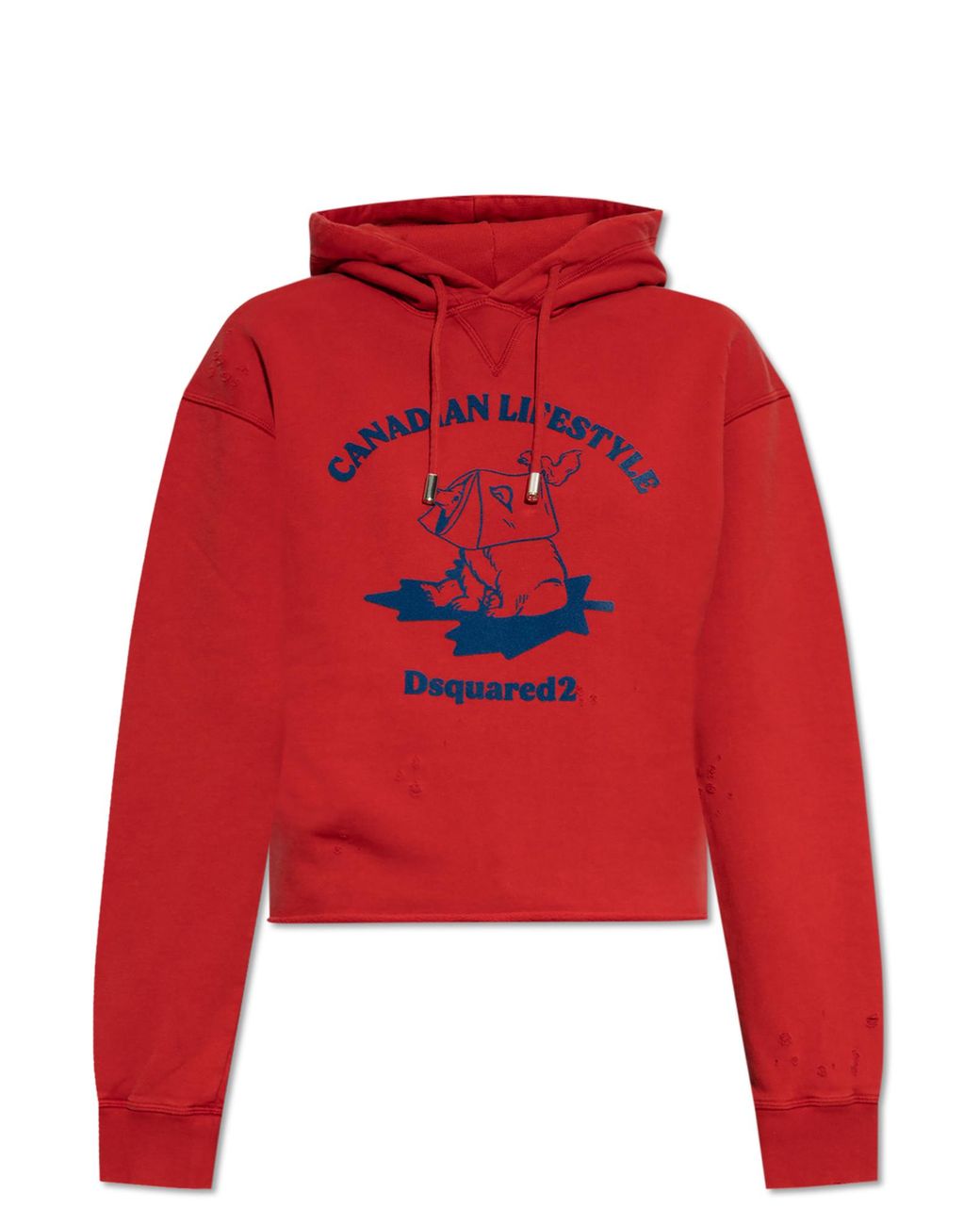 DSquared² Red Sweatshirt With Logo