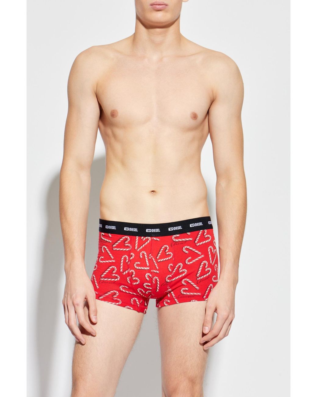 DIESEL Red Boxers 'Damien-Gft-Utlt' for men