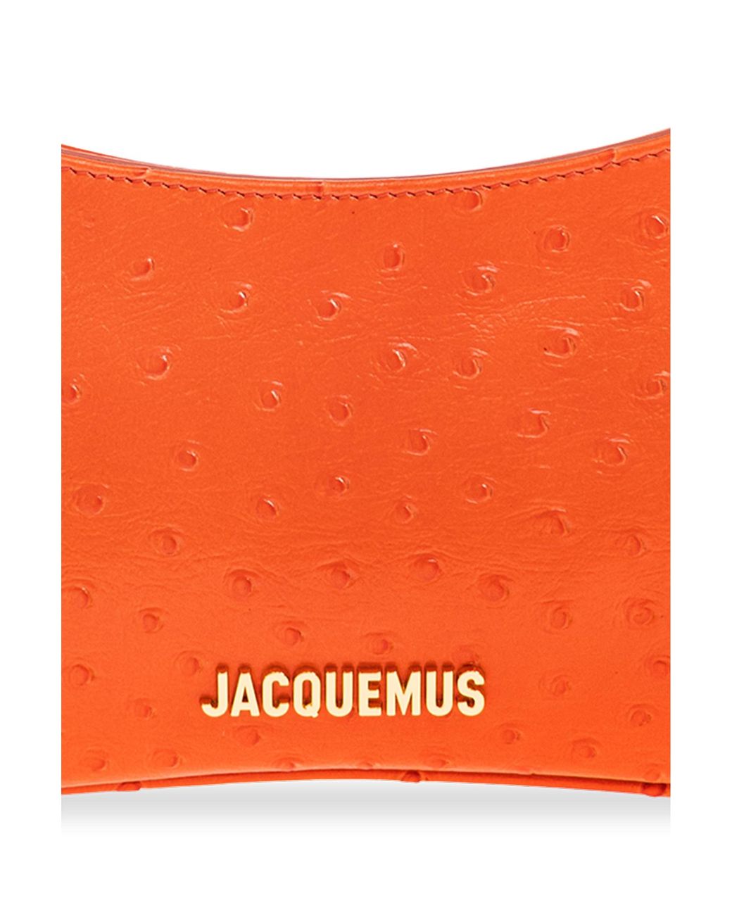 Jacquemus Orange Shoulder Bag 'Le Bisou Perle'