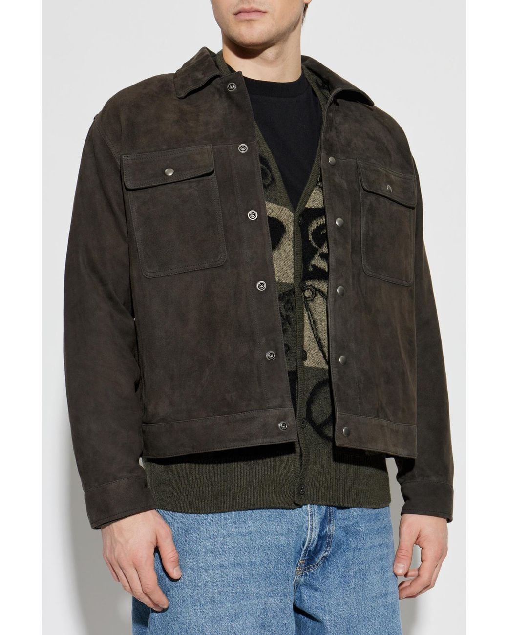 AllSaints Black 'Shelton' Jacket for men