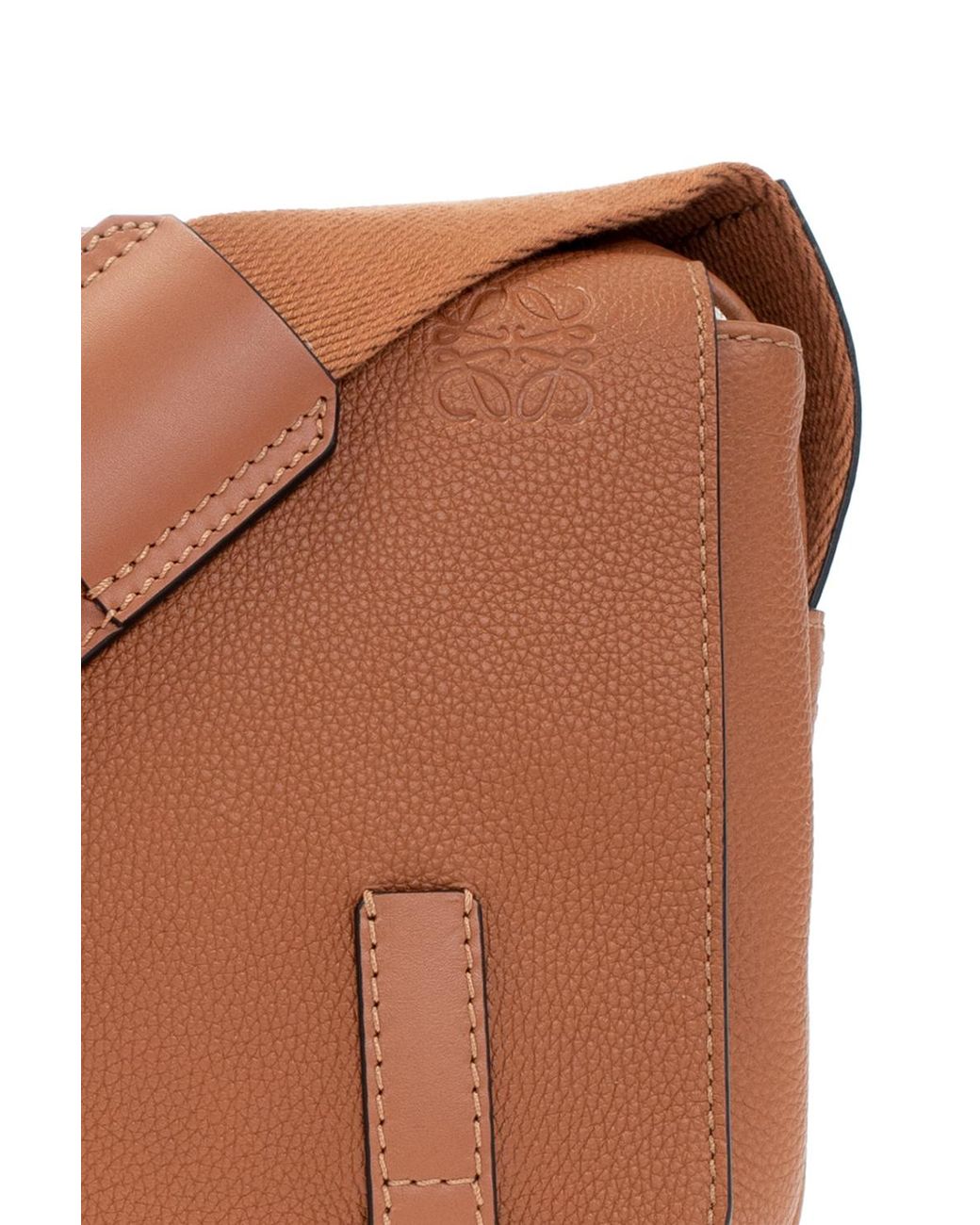 Kenneth And Ralph Model Loewe 'The Military Messenger Xs' Bag in Blue for Men | Lyst