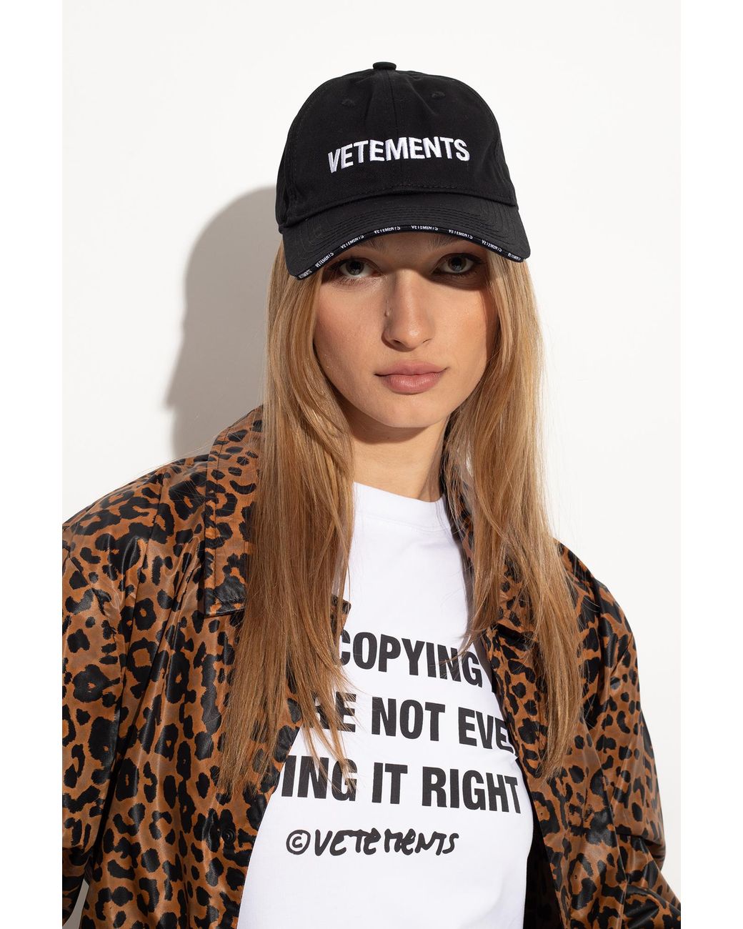 Vetements Black Baseball Cap