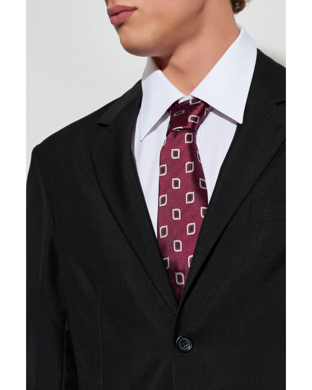 DSquared² Purple Silk Tie for men