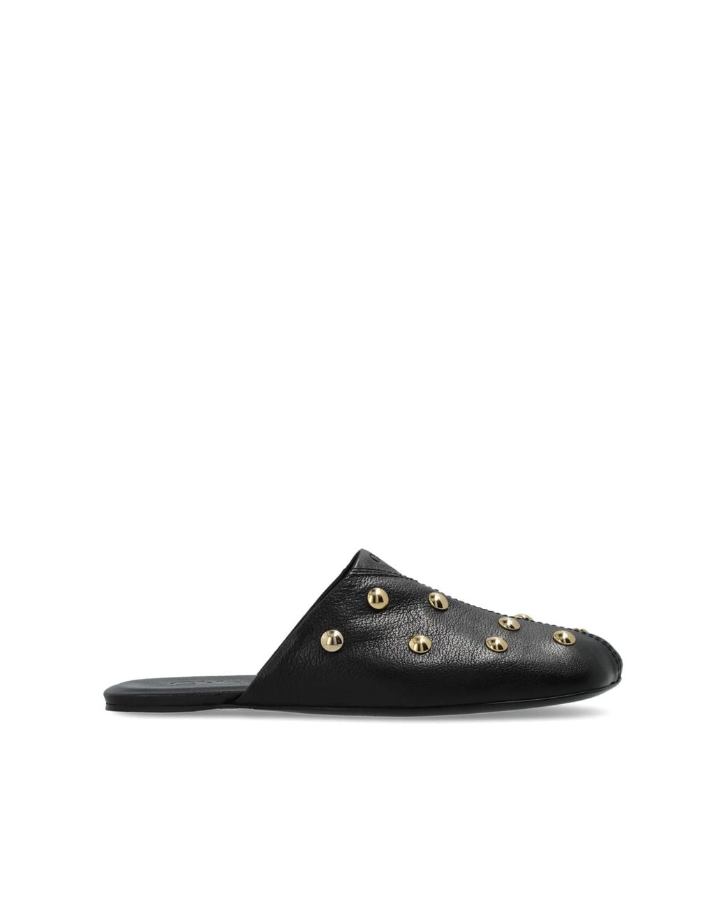 Chloé Black Leather Clogs 'Rita'