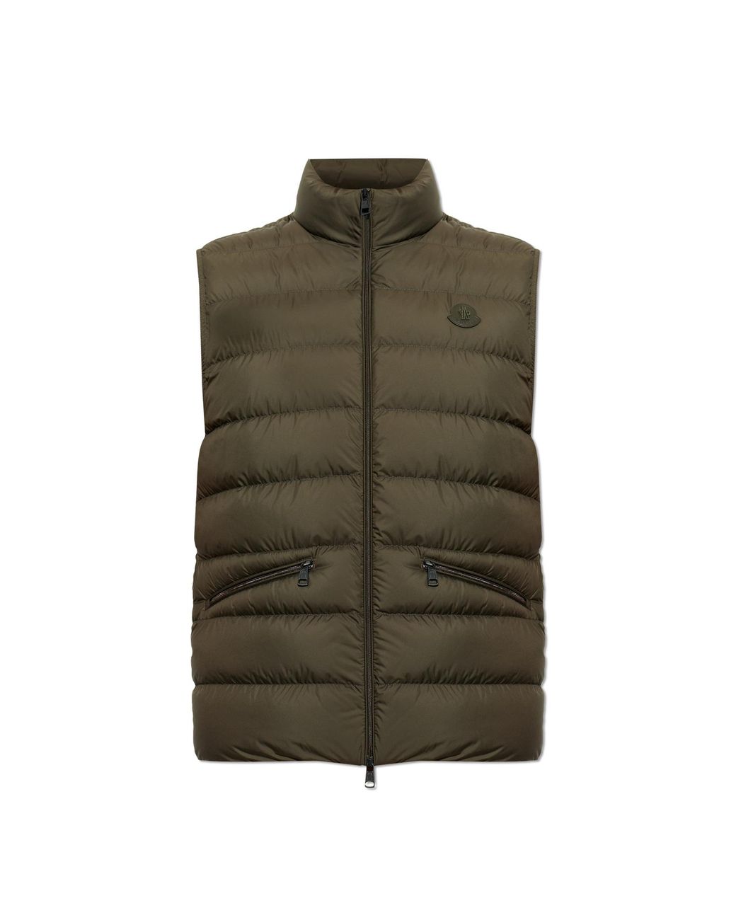 Moncler Green Quilted Vest 'Treompan' for men