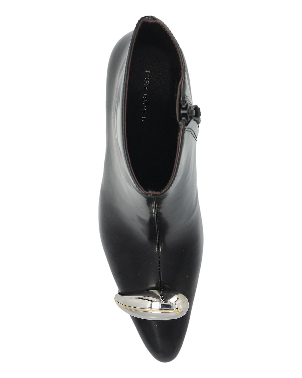 Tory Burch Black "Heeled Ankle Boots 'Pierced Xl'