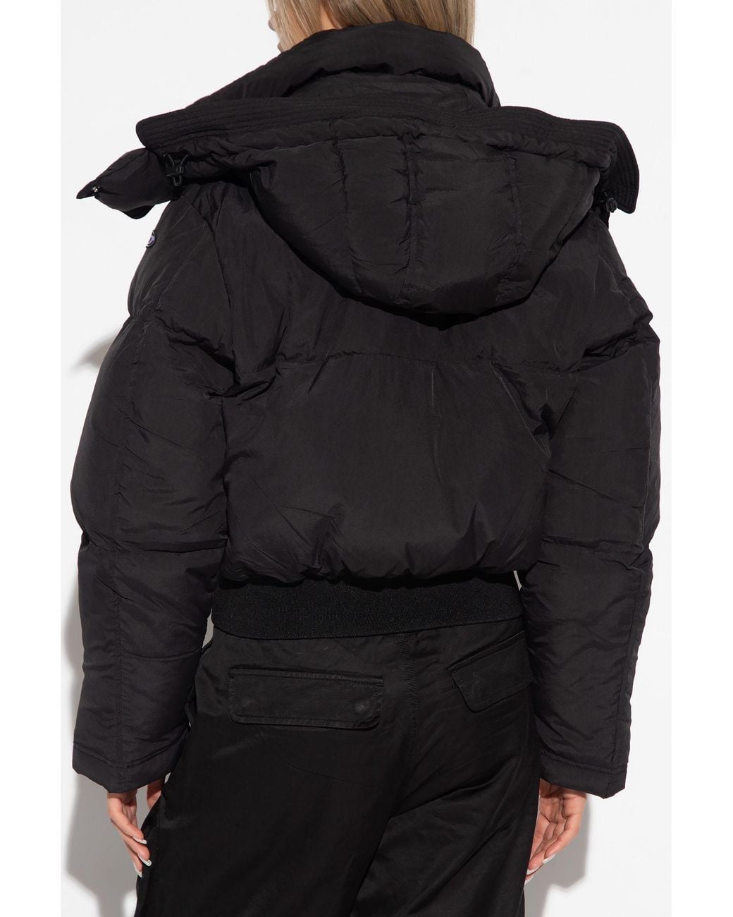 DIESEL 'w-peyt-short' Down Jacket, in Black | Lyst