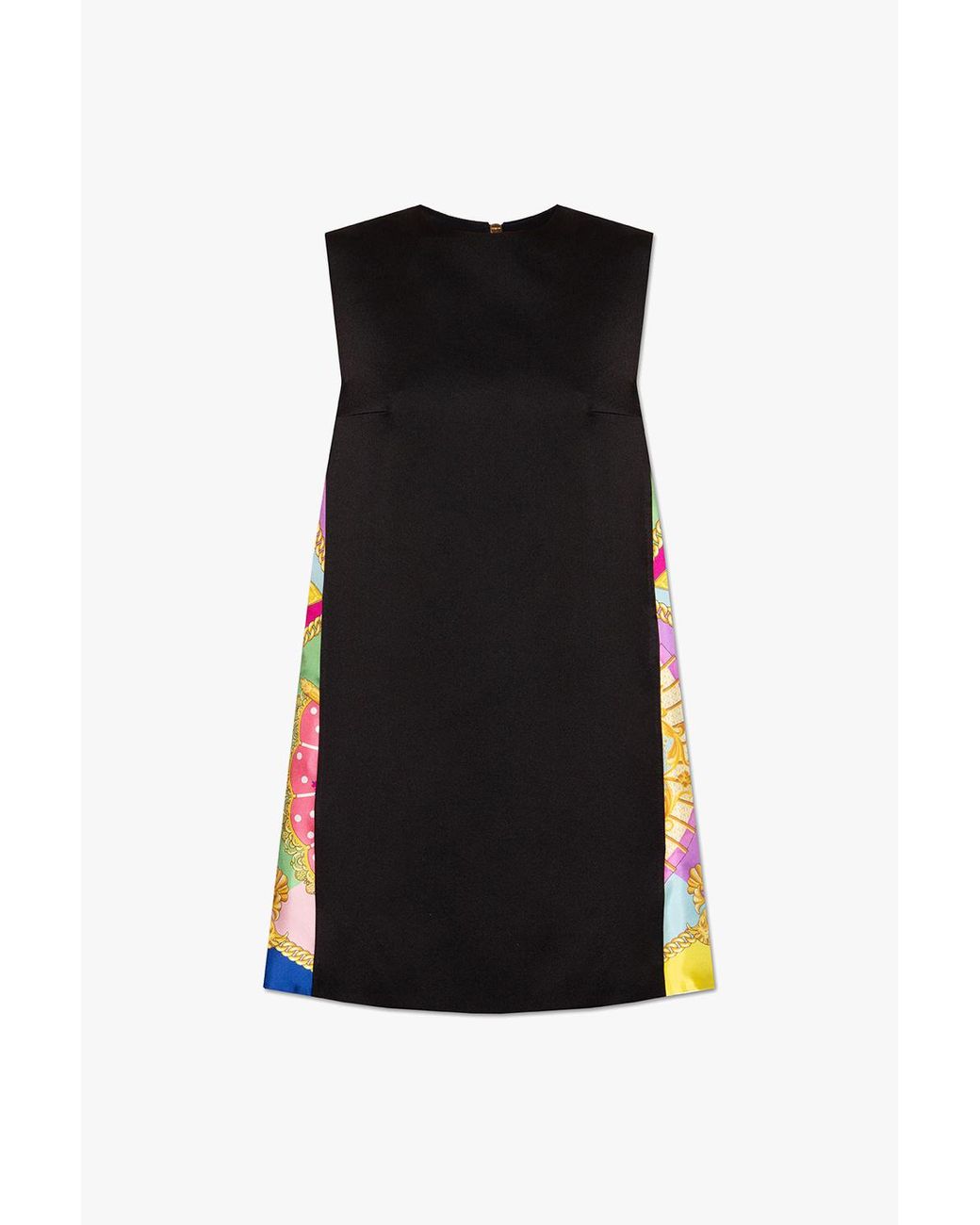 Versace Dress With Silk Inserts in Black Lyst Australia
