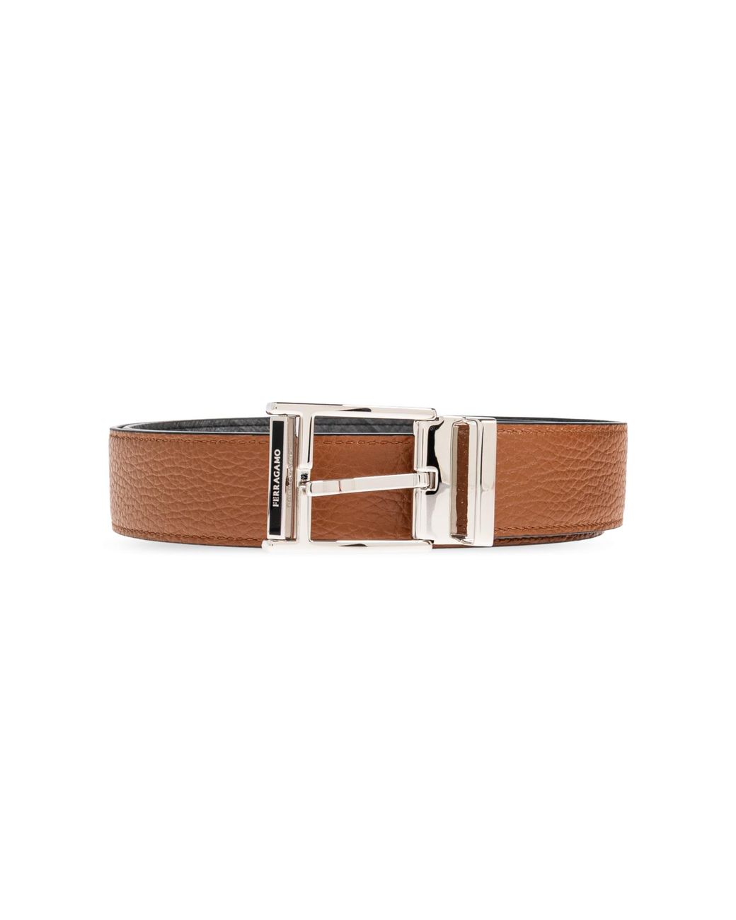 Ferragamo Brown Reversible Belt for men