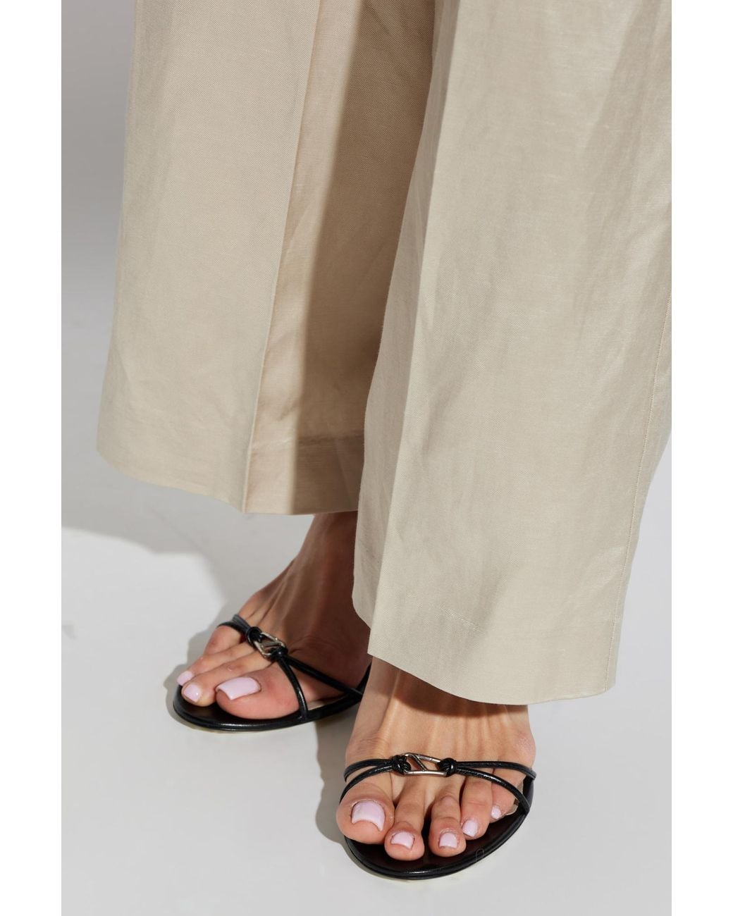 AllSaints Black Heeled Sandals 'Ali'