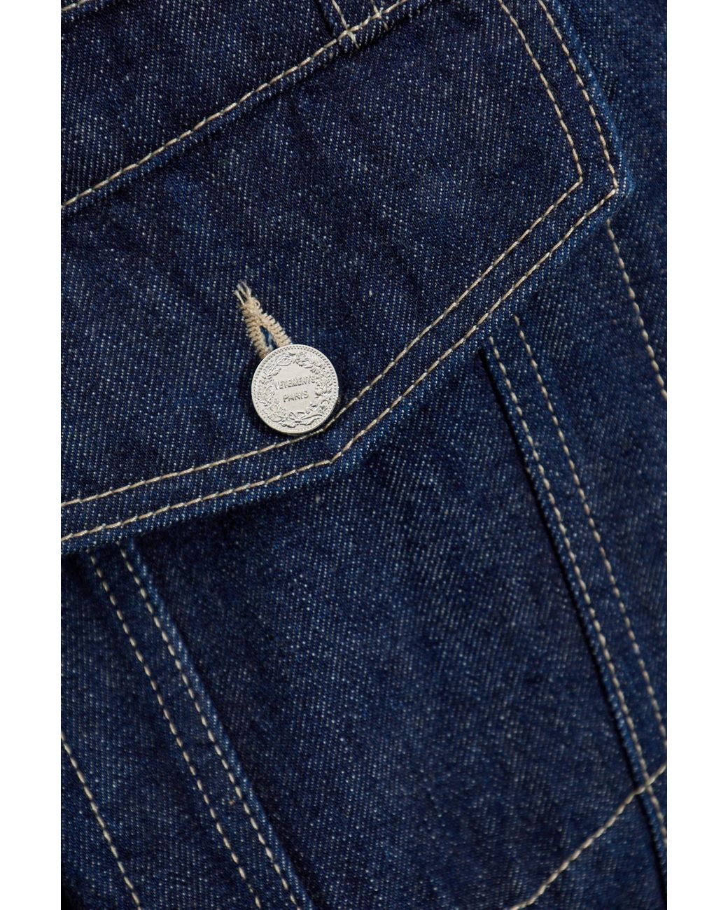 Vetements Blue Denim Jacket