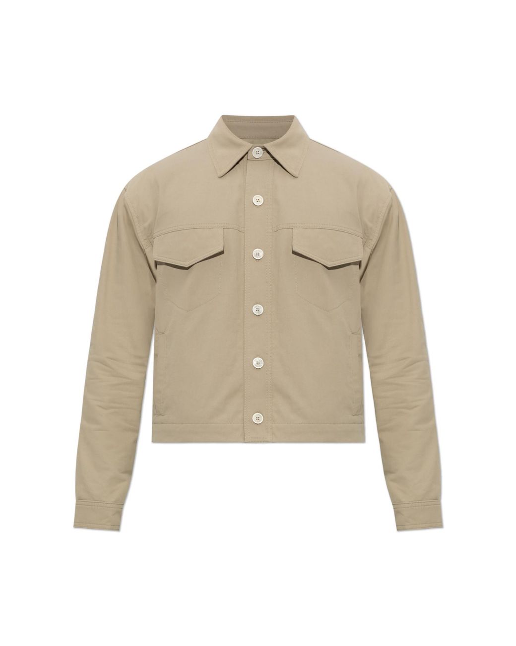 Balmain Natural Jacket With Pockets for men
