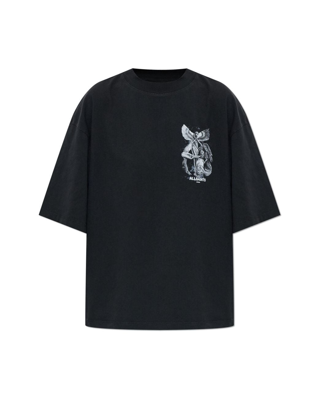 AllSaints Black T-Shirt 'Seraph'