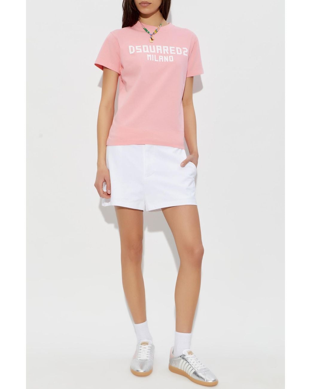 DSquared² White Cotton Shorts