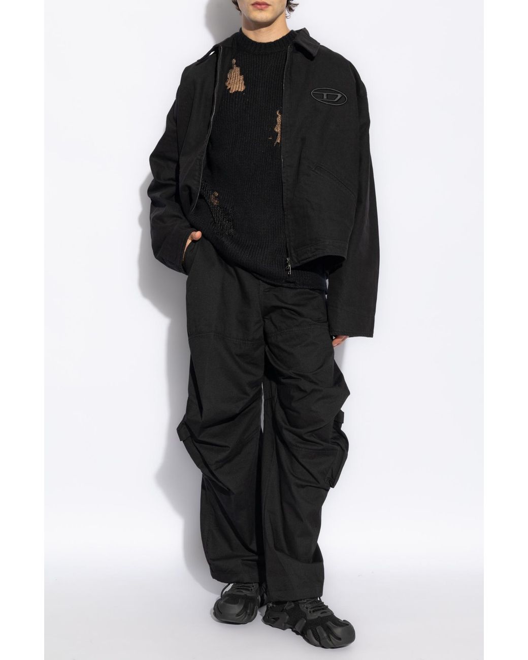 DIESEL Pants 'P-Arne-A' in Black for Men | Lyst