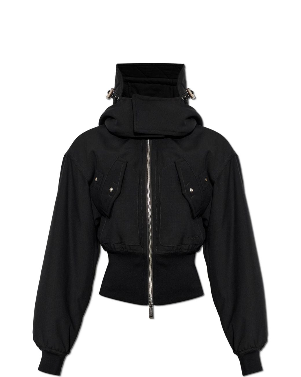 DSquared² Black Insulated Jacket With Detachable Hood