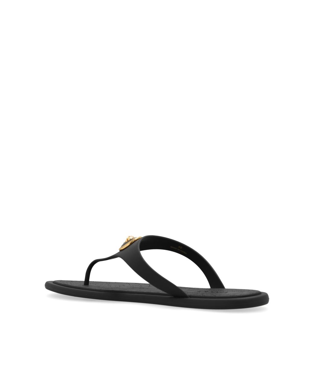 Versace White Rubber Slides