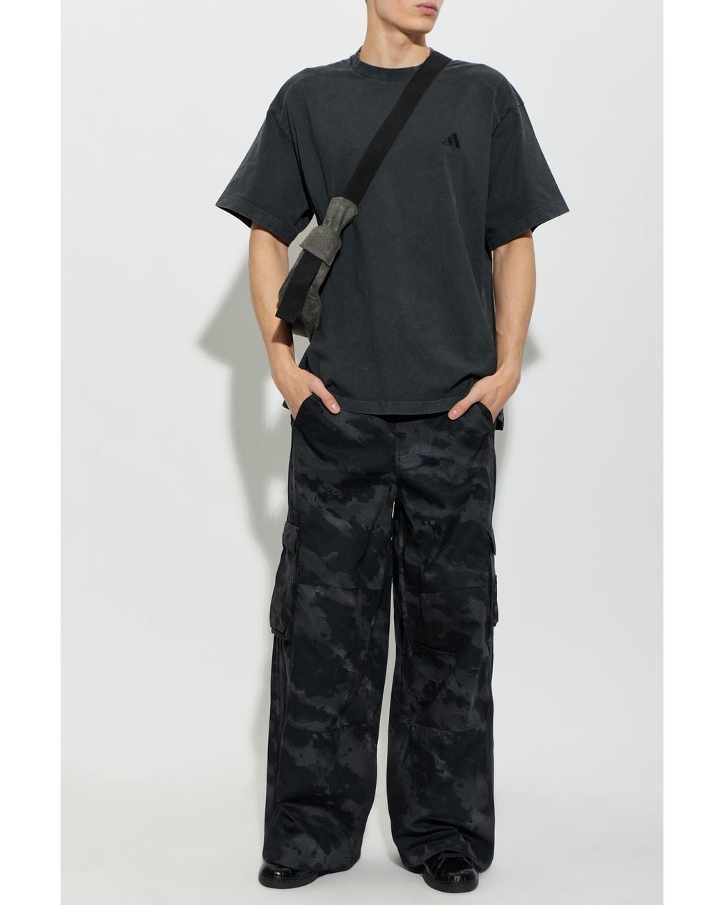 Adidas Originals Black Adidas X Tyrrell Winston Oversize T-Shirt for men